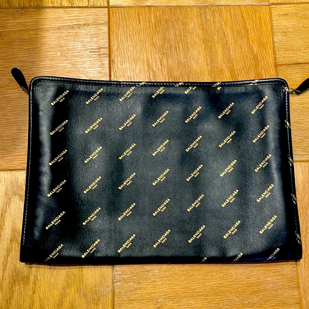Balenciaga Bazar Pouch with Logo